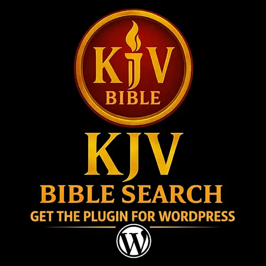 KJV Bible Search WordPress Plugin Logo — JSON‑Powered Bible Search for WordPress